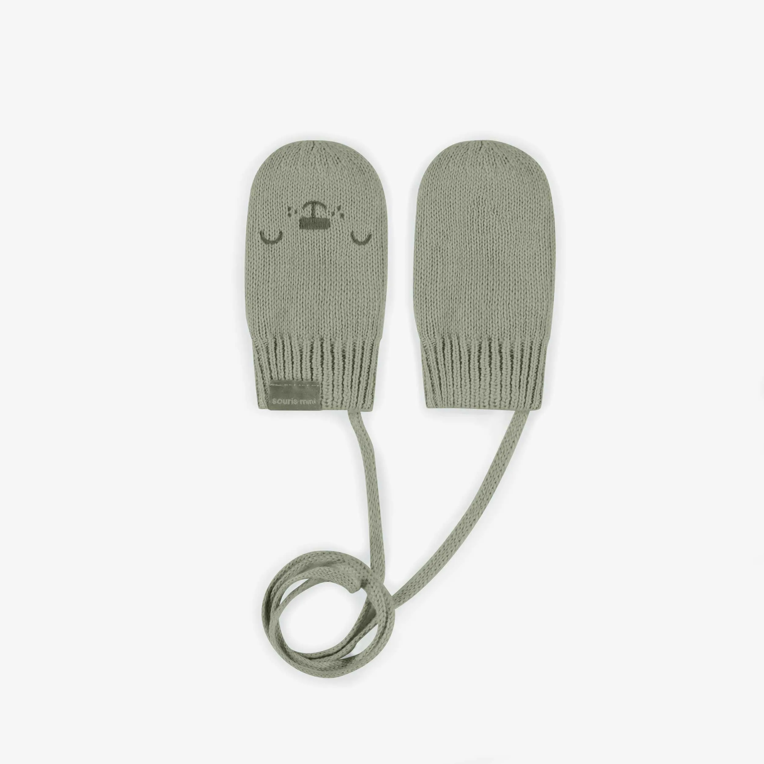 Mitaines kakis de maille, bébé || Khaki knitted toque, baby
