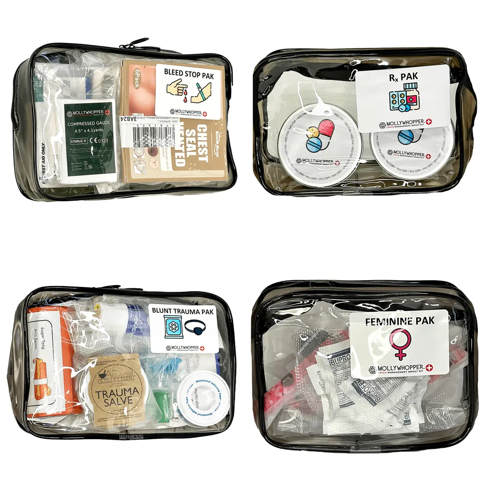 Mollywhopper Crisis Management Kit, Ultimate First Aid Survival Trauma Backpack