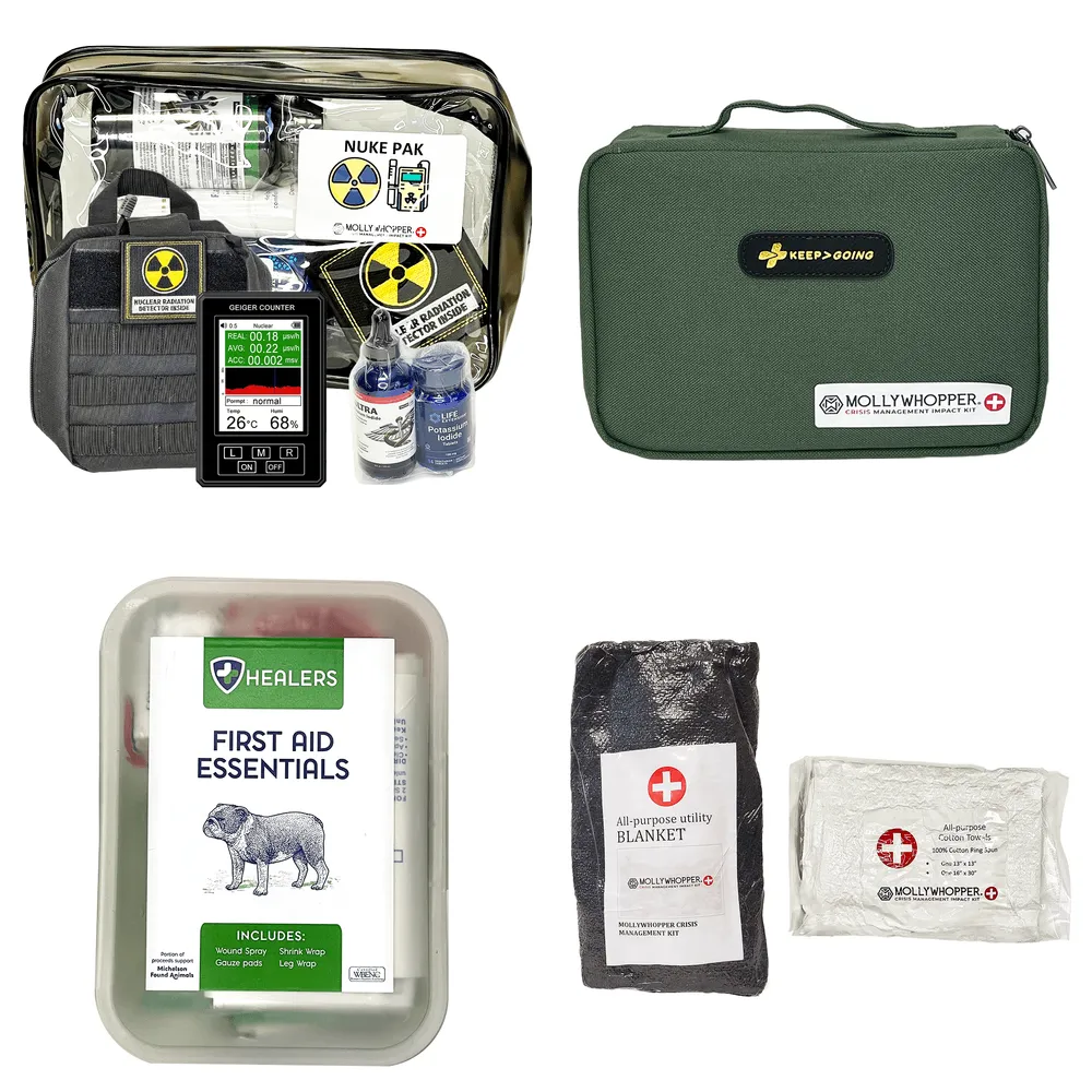 Mollywhopper Crisis Management Kit, Ultimate First Aid Survival Trauma Backpack