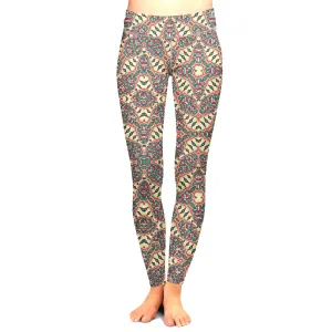 Multi-color Floral Capri Leggings