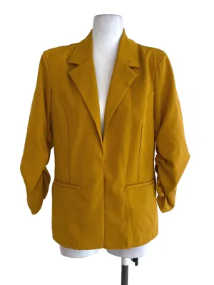 Mustard Plain Blazer