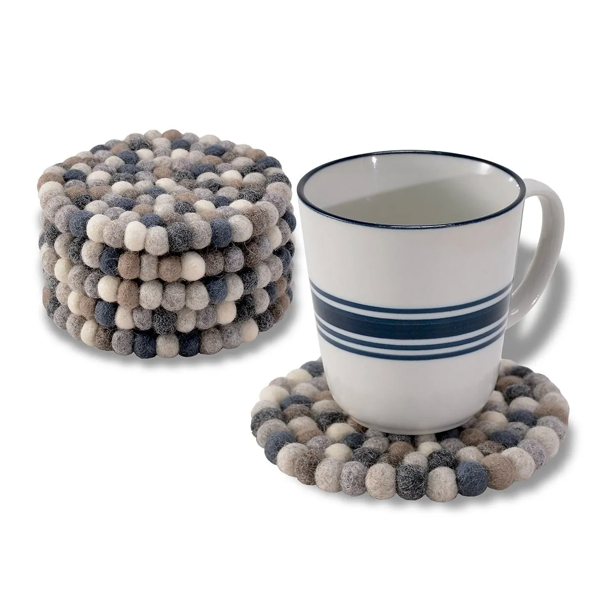 Natural Round Ball Mat- Natural