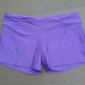 New Athleta Purple Shirted Band Sambu Shorts Small