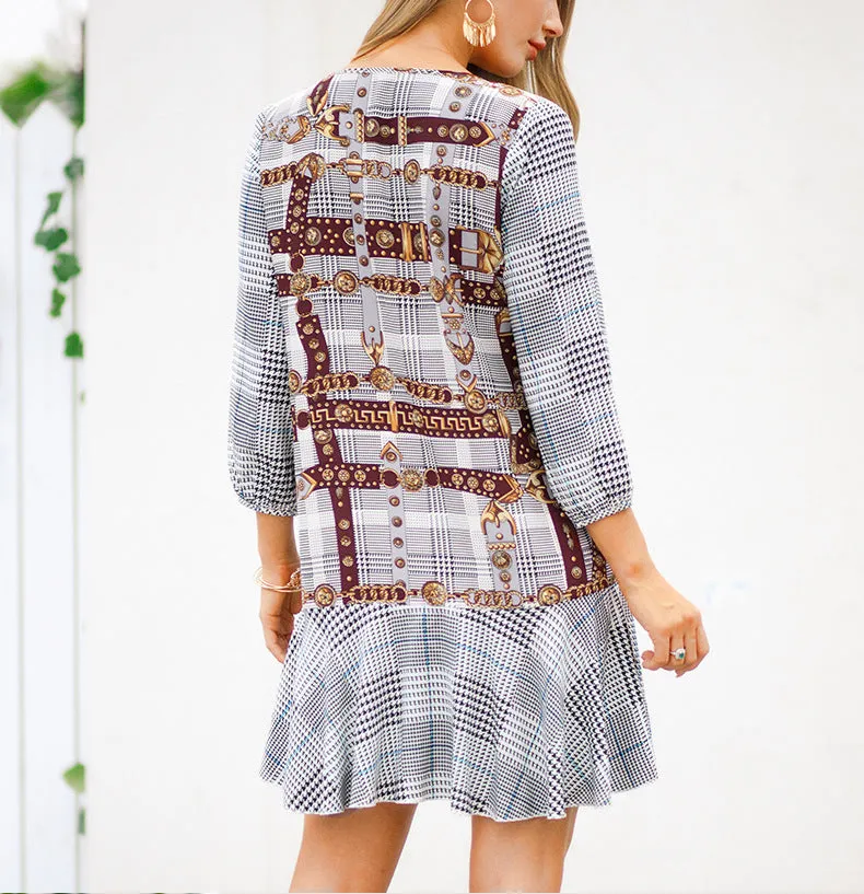 New V-neck Short Dress