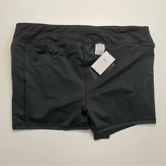 Nike Shorts Built In Biker 2-in-1 Swift Dri-FIT MR 3” Cellphone Pocket Black