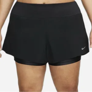 Nike Shorts Built In Biker 2-in-1 Swift Dri-FIT MR 3” Cellphone Pocket Black