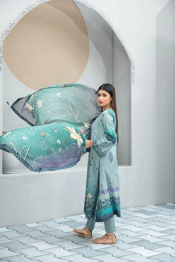 Nimral By Tawakkal Fabrics 3 Piece Unstitch Lawn Collection  D-8625