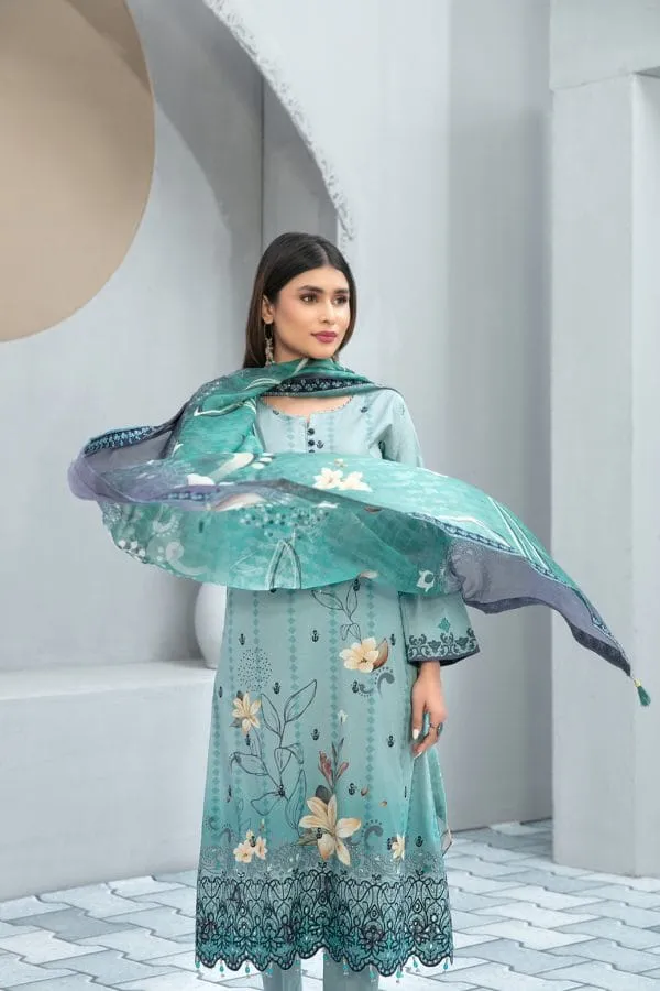 Nimral By Tawakkal Fabrics 3 Piece Unstitch Lawn Collection  D-8625