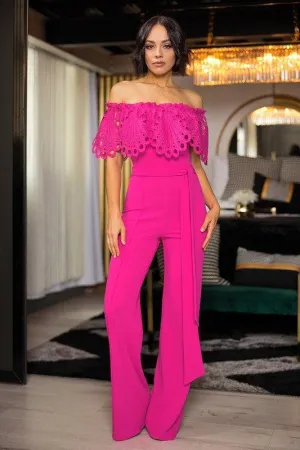 OFF SHOULDER FASHION JUMPSUIT