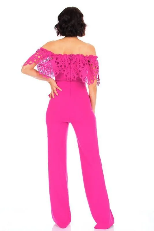 OFF SHOULDER FASHION JUMPSUIT
