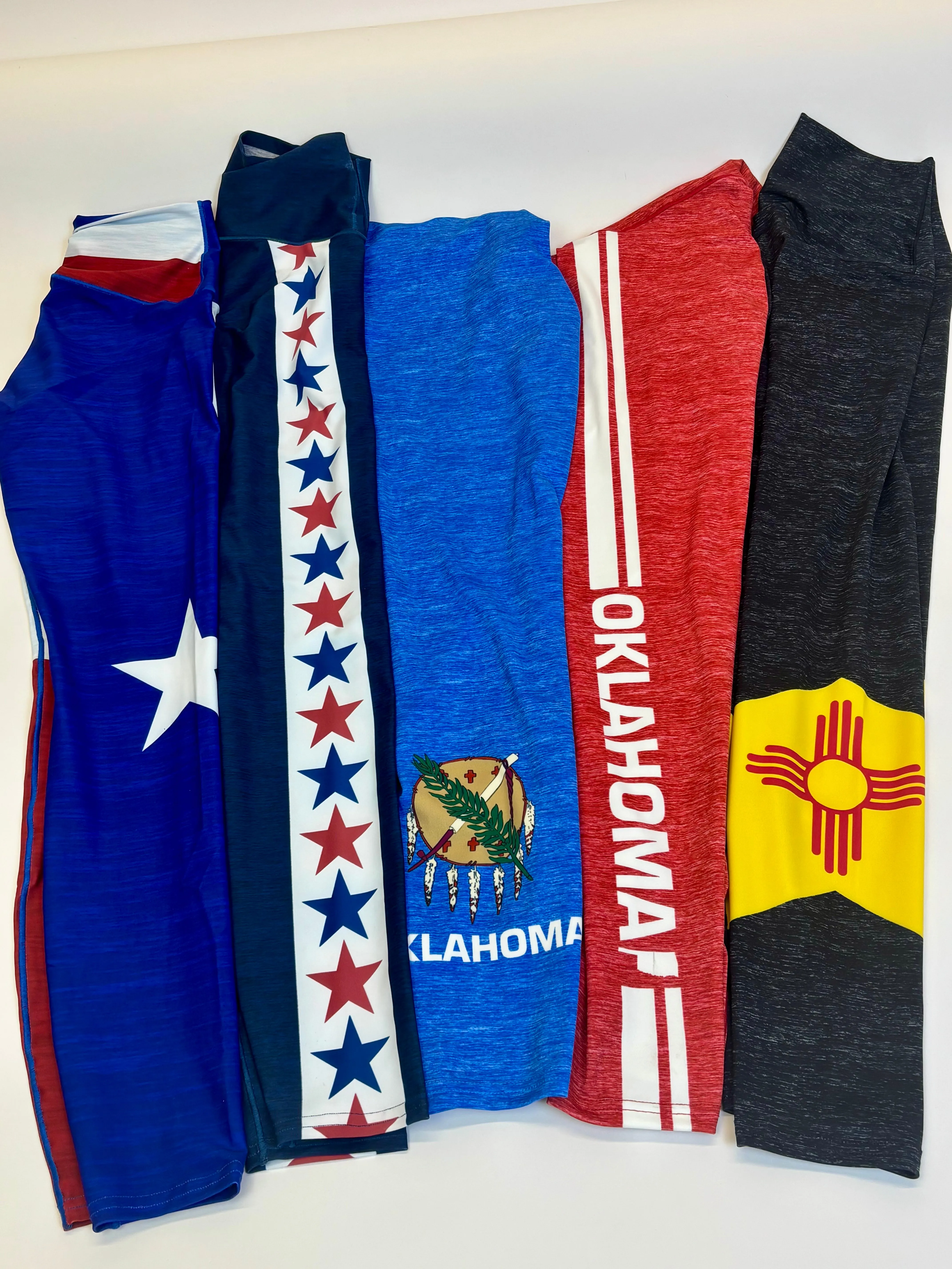 Oklahoma State Pride Flag Yoga Pants