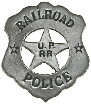 Old West Historic Replica Badge: Railroad Police Shield