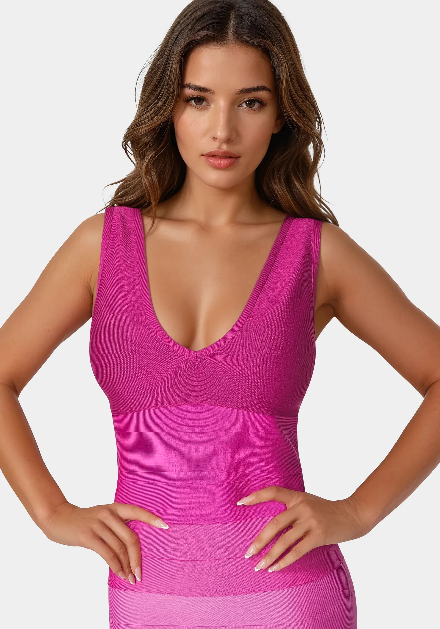 Ombre Bandage Midi Dress