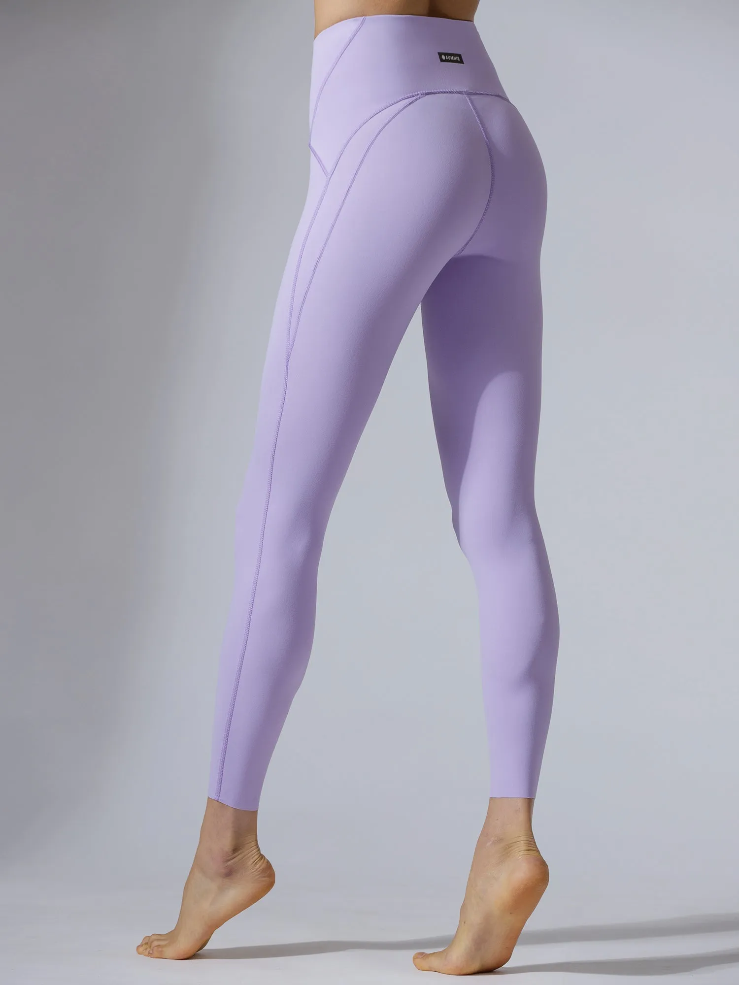 PANELLED WAISTLINE NUDE PANTS, AMETHYST