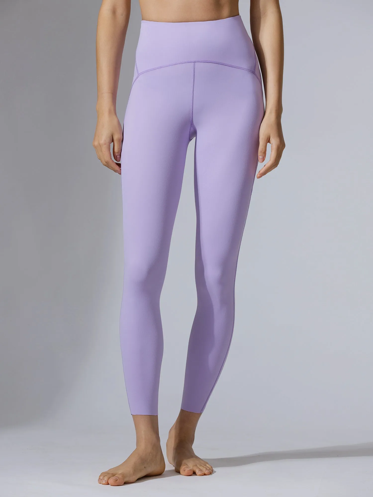 PANELLED WAISTLINE NUDE PANTS, AMETHYST