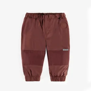 Pantalon d’extérieur couleur rouille en nylon, bébé || Rust nylon outdoor pants, baby