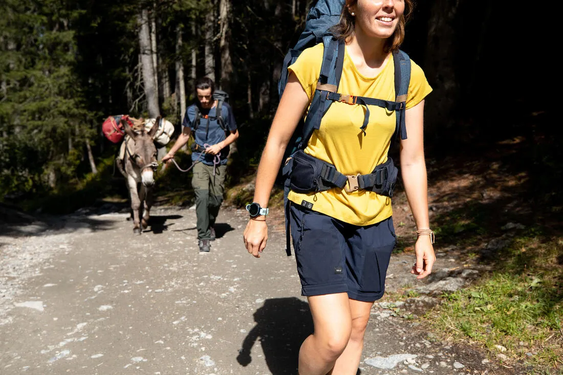 Pantalon modulable 2 en 1 de trek montagne - MT500 - Femme