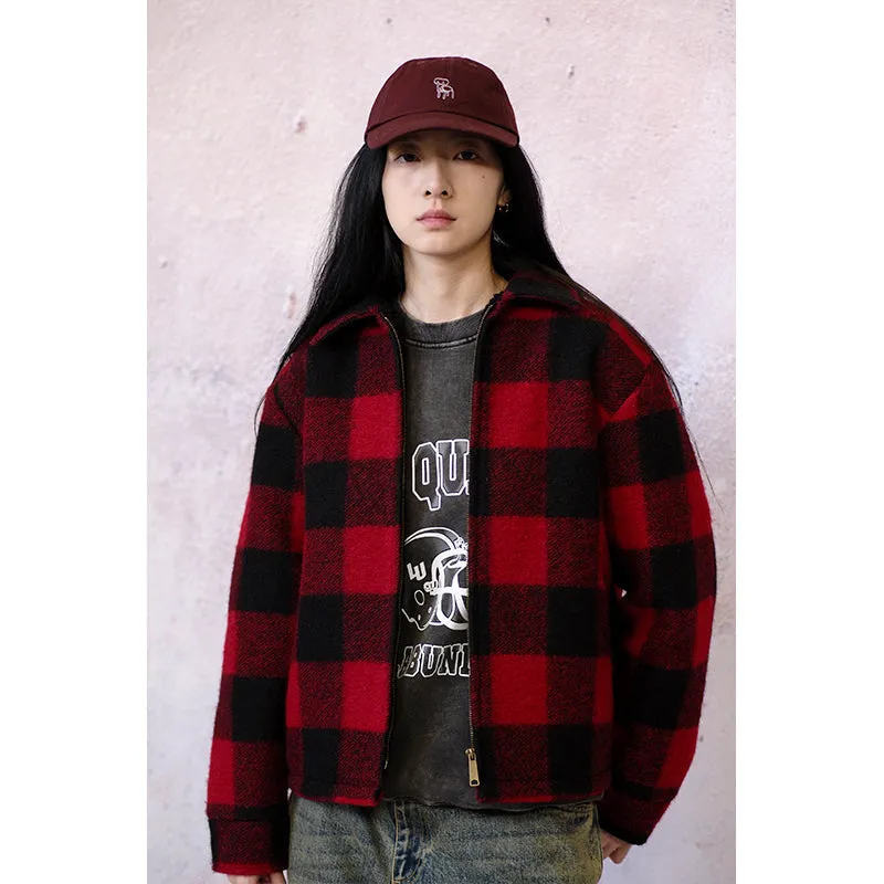 Plaid Wool Jacket