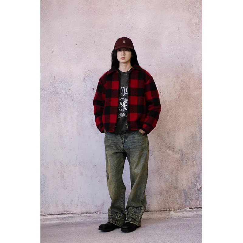 Plaid Wool Jacket