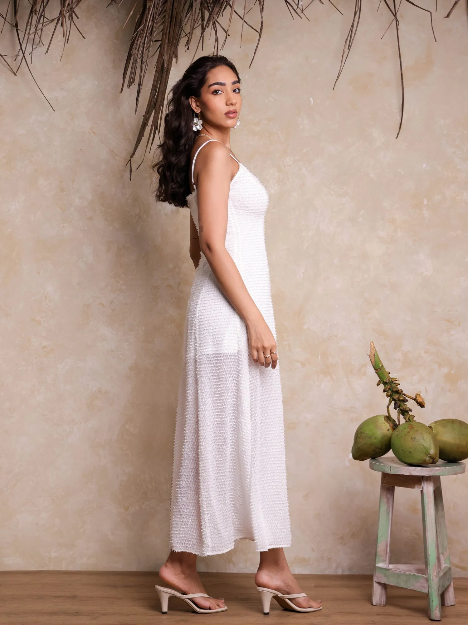 Princess Seam Detailed A Line Maxi Dress