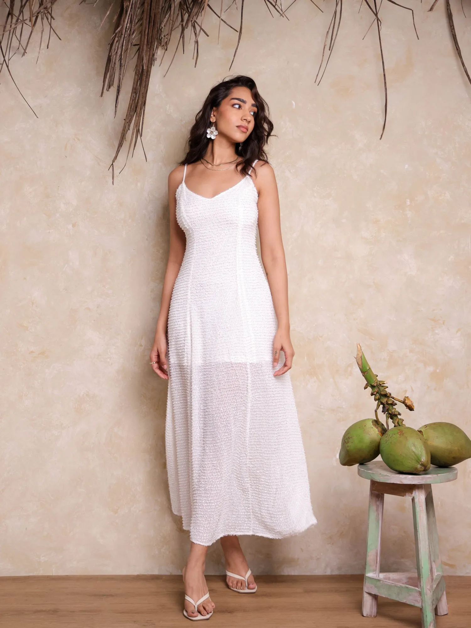 Princess Seam Detailed A Line Maxi Dress