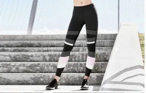 Print Stitching Tight Yoga Pants