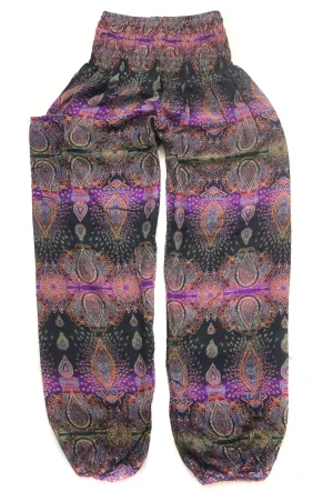 Purple Paisley Harem Pants