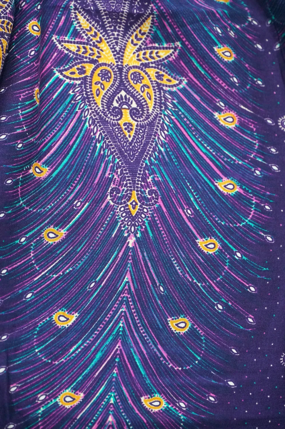 Purple Peacock Harem Pants