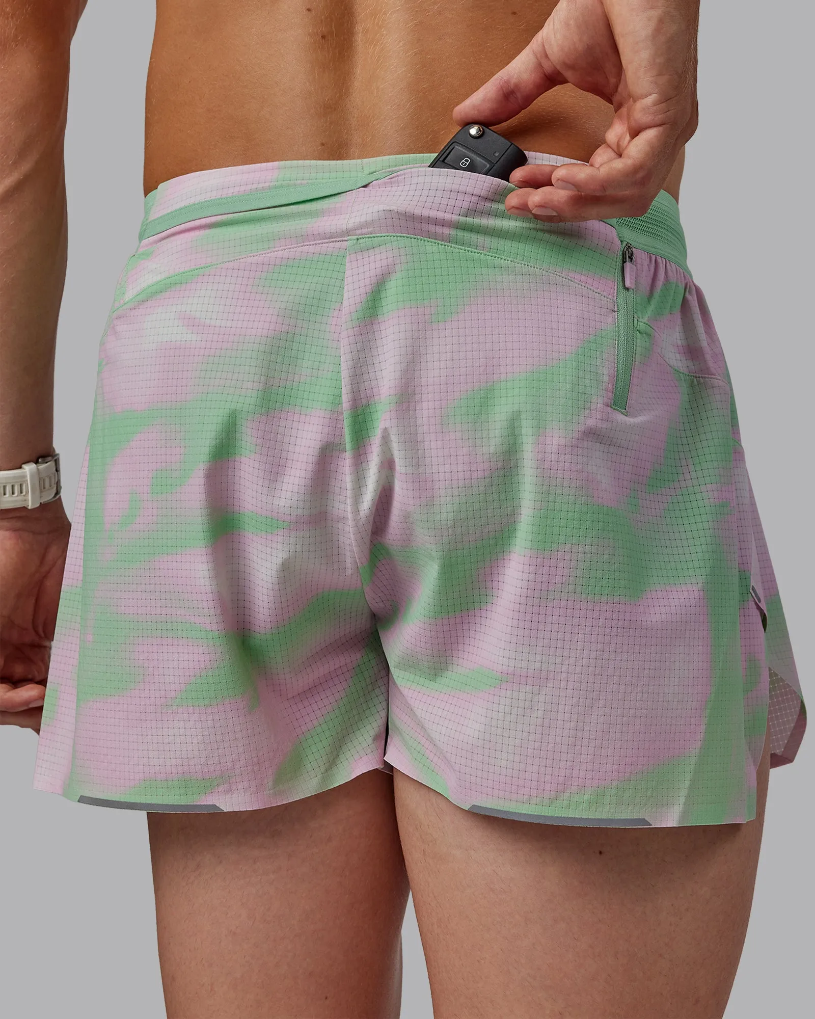 Race Day 3" Lined Running Shorts - Mystic Print