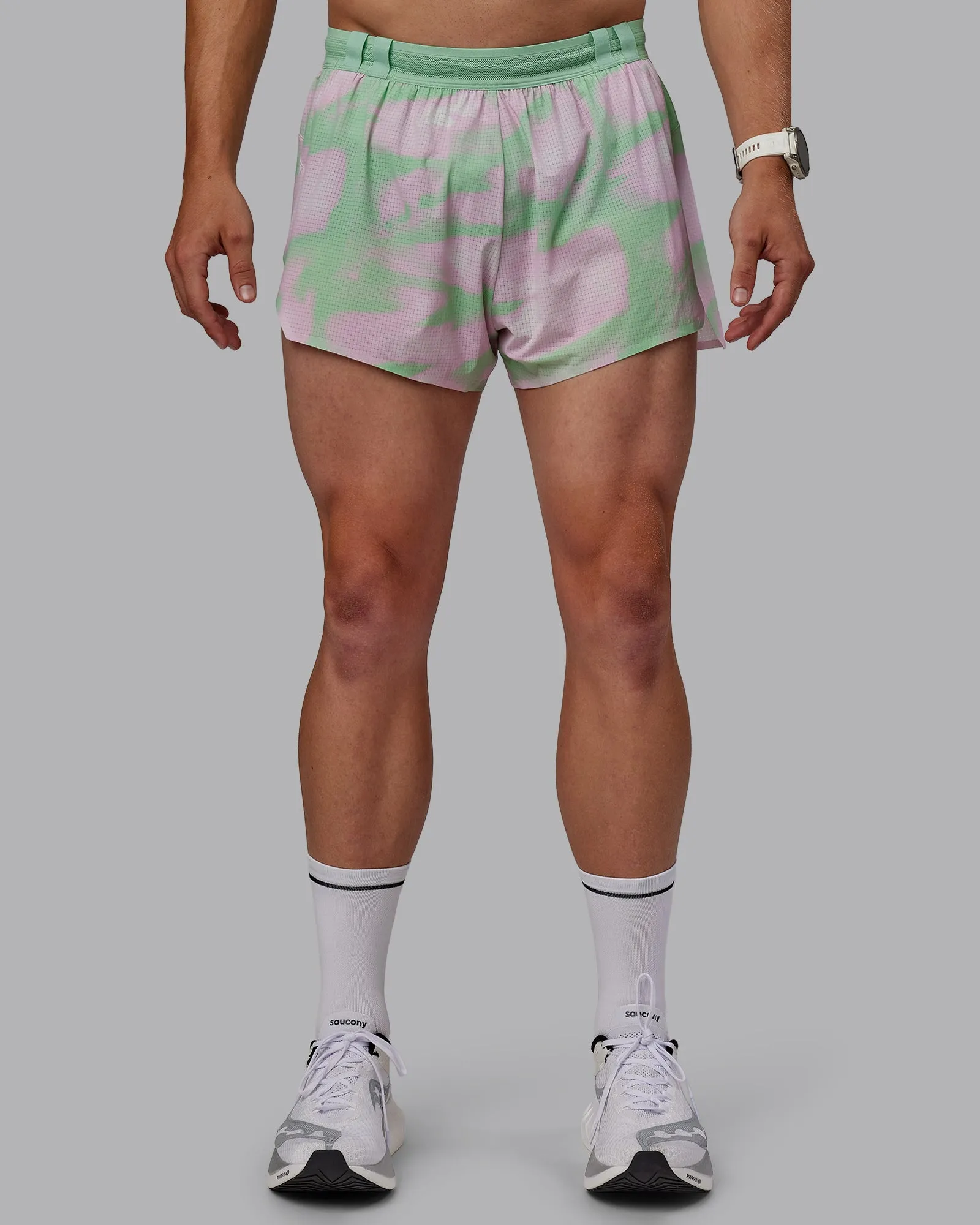 Race Day 3" Lined Running Shorts - Mystic Print