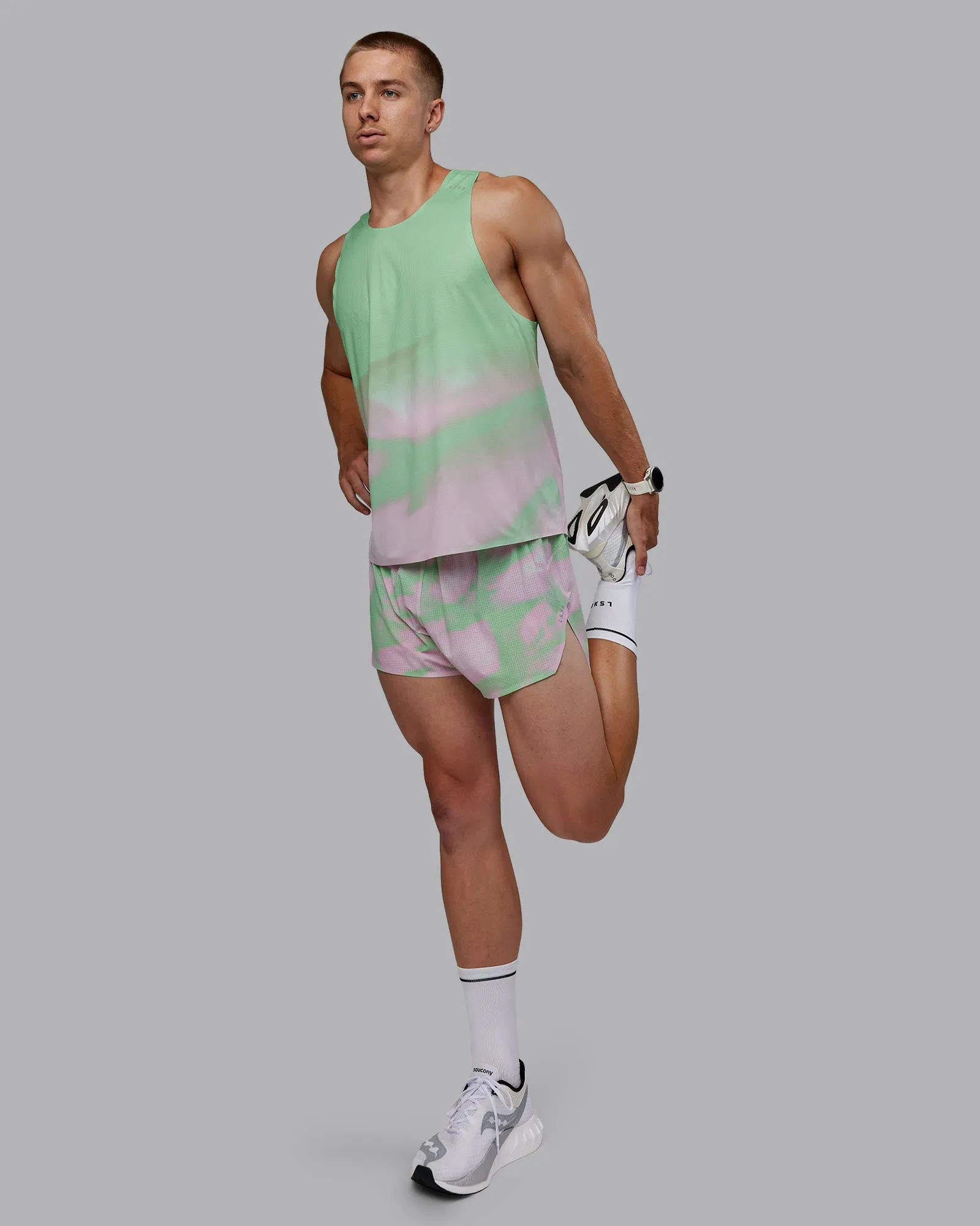 Race Day 3" Lined Running Shorts - Mystic Print