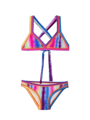 Rainbow Embroidered Bikini
