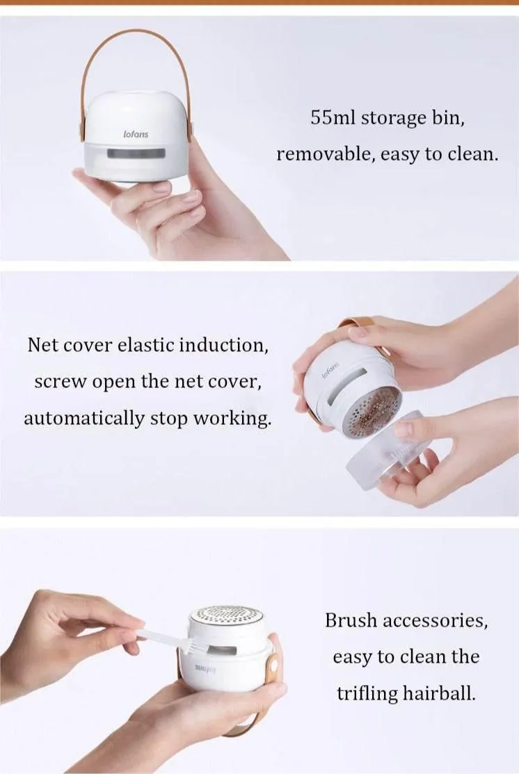 Rechargeable Lint Remover - Mini Electric Fabric Shaver