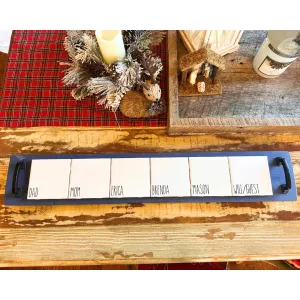Reclaimed Wood Kitchen Cup Coaster Tray