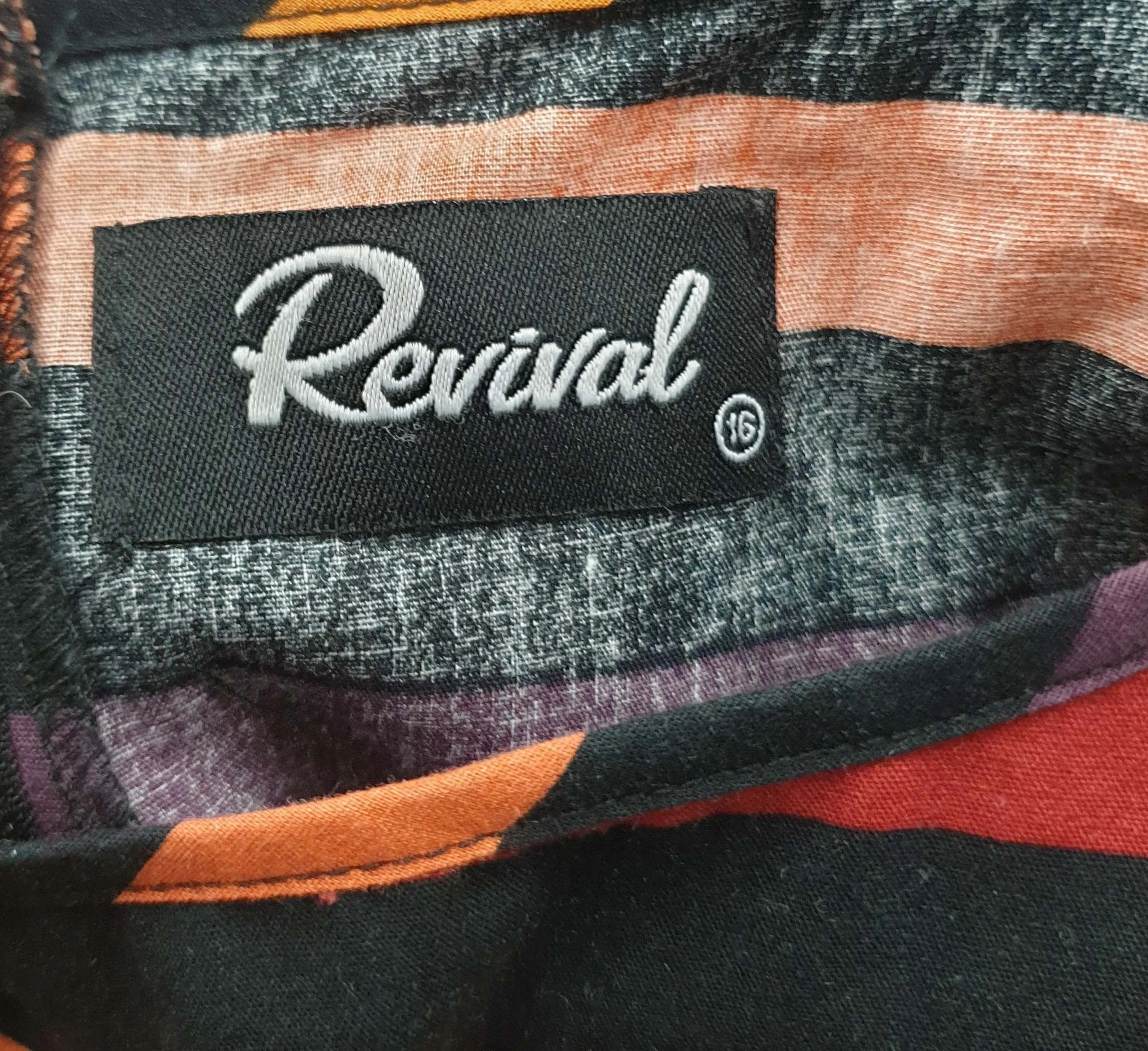 Revival striped sleeveless dress size 16