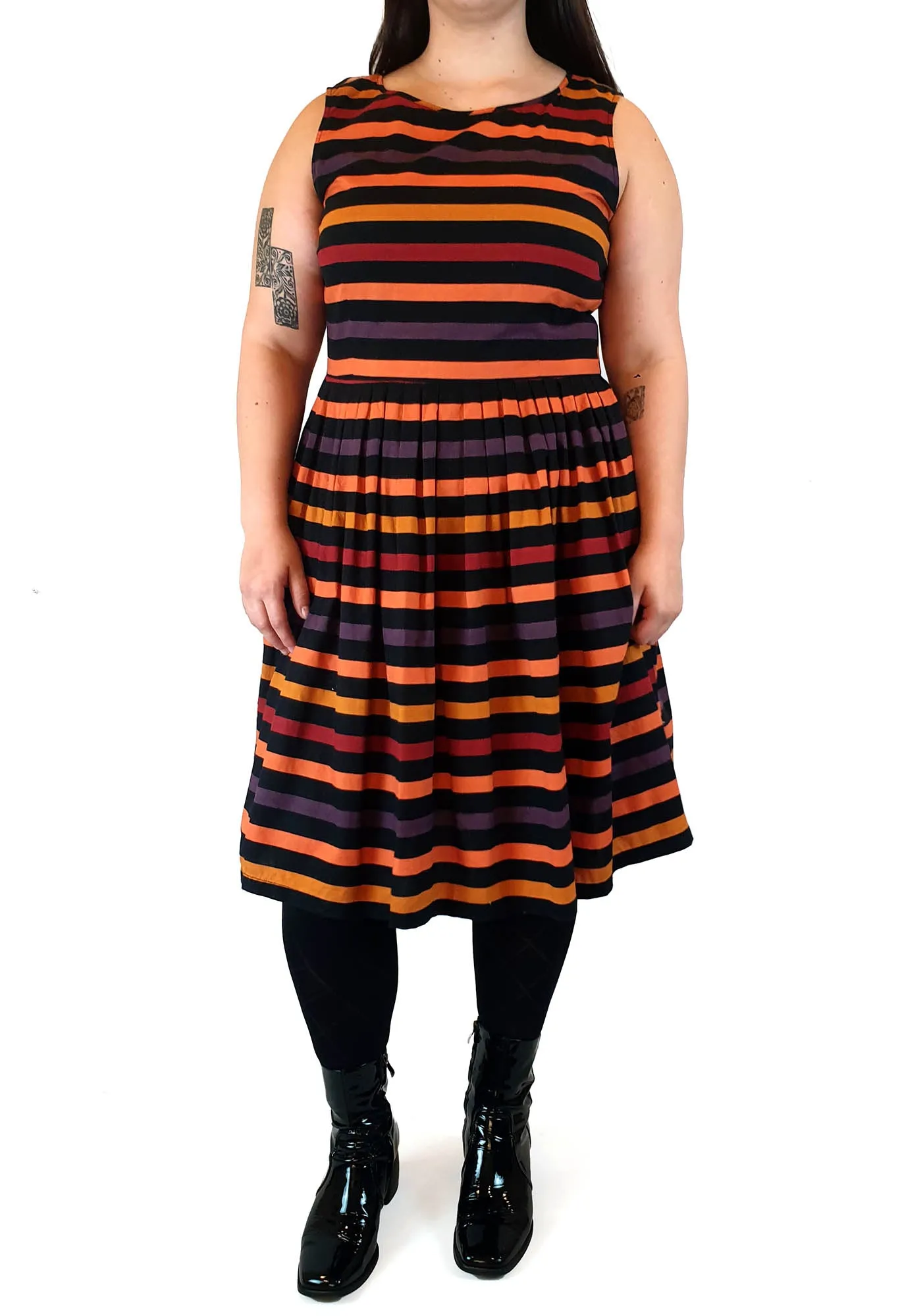 Revival striped sleeveless dress size 16