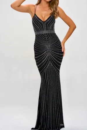 Rhinestone Maxi Dress