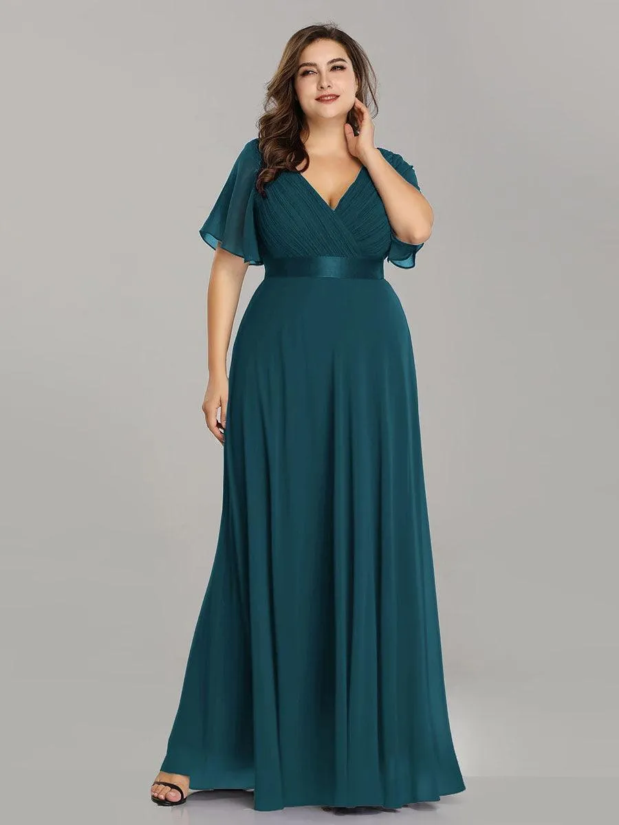 Robes de demoiselle d'honneur en mousseline taille haute élégantes et fluides