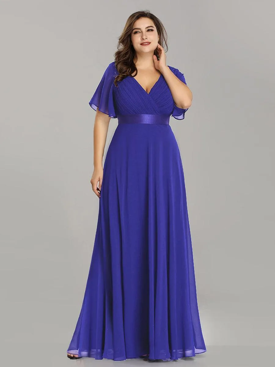 Robes de demoiselle d'honneur en mousseline taille haute élégantes et fluides