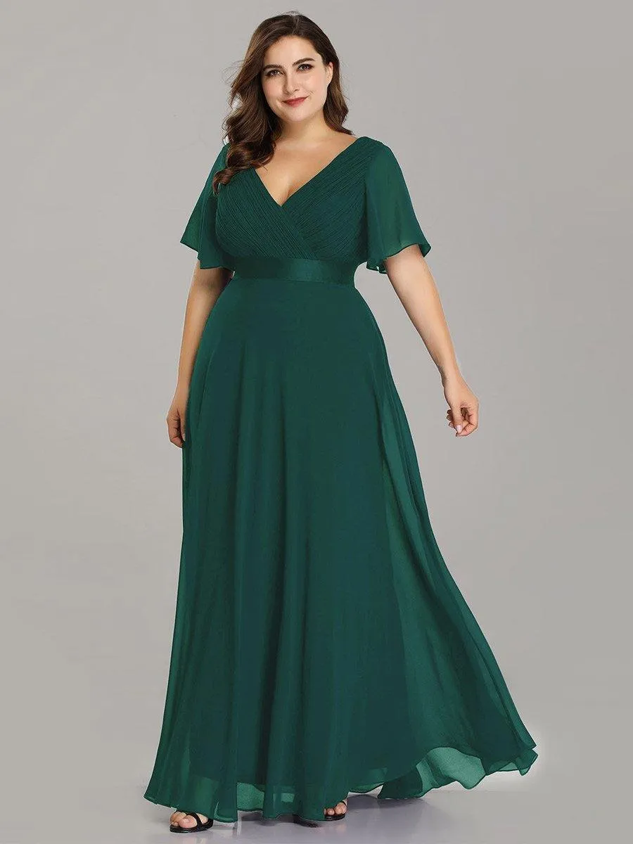 Robes de demoiselle d'honneur en mousseline taille haute élégantes et fluides