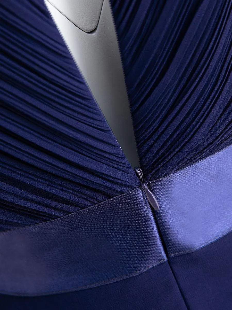 Robes de demoiselle d'honneur en mousseline taille haute élégantes et fluides