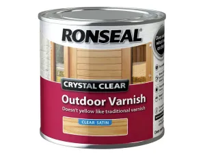 Ronseal Crystal Clear Outdoor Varnish Satin 250Ml