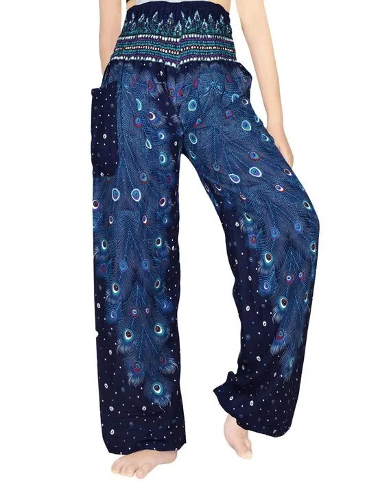 Royal Blue Peacock Pants