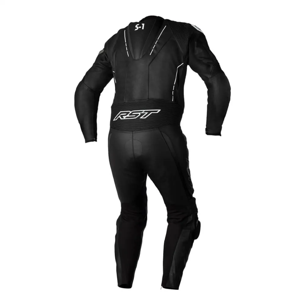 RST S1 CE Men's Leather Suit Black / White