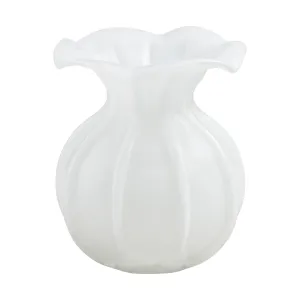 Ruffled Glass Vase