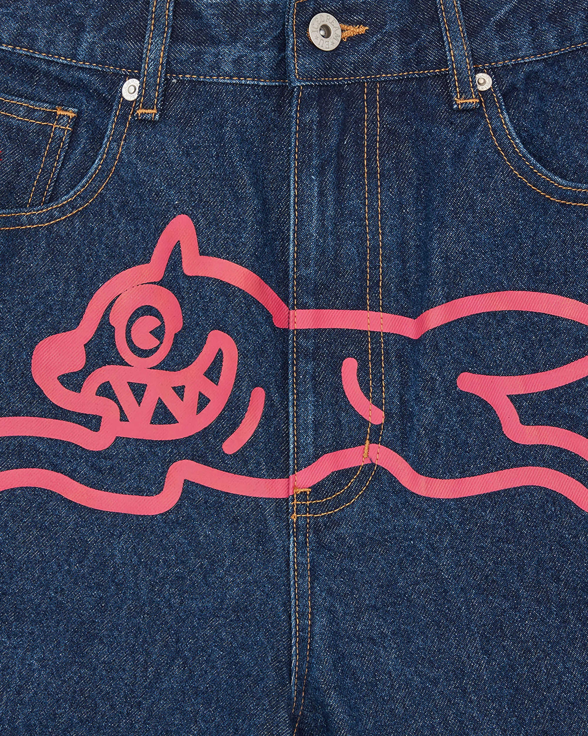 Running Dog Denim Shorts
