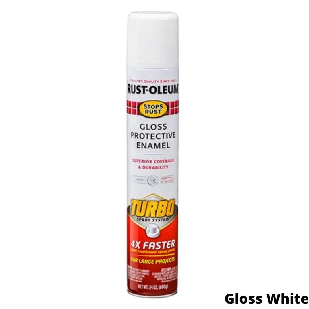 Rust-Oleum Gloss Protective Enamel With Turbo Spray System Rustoleum