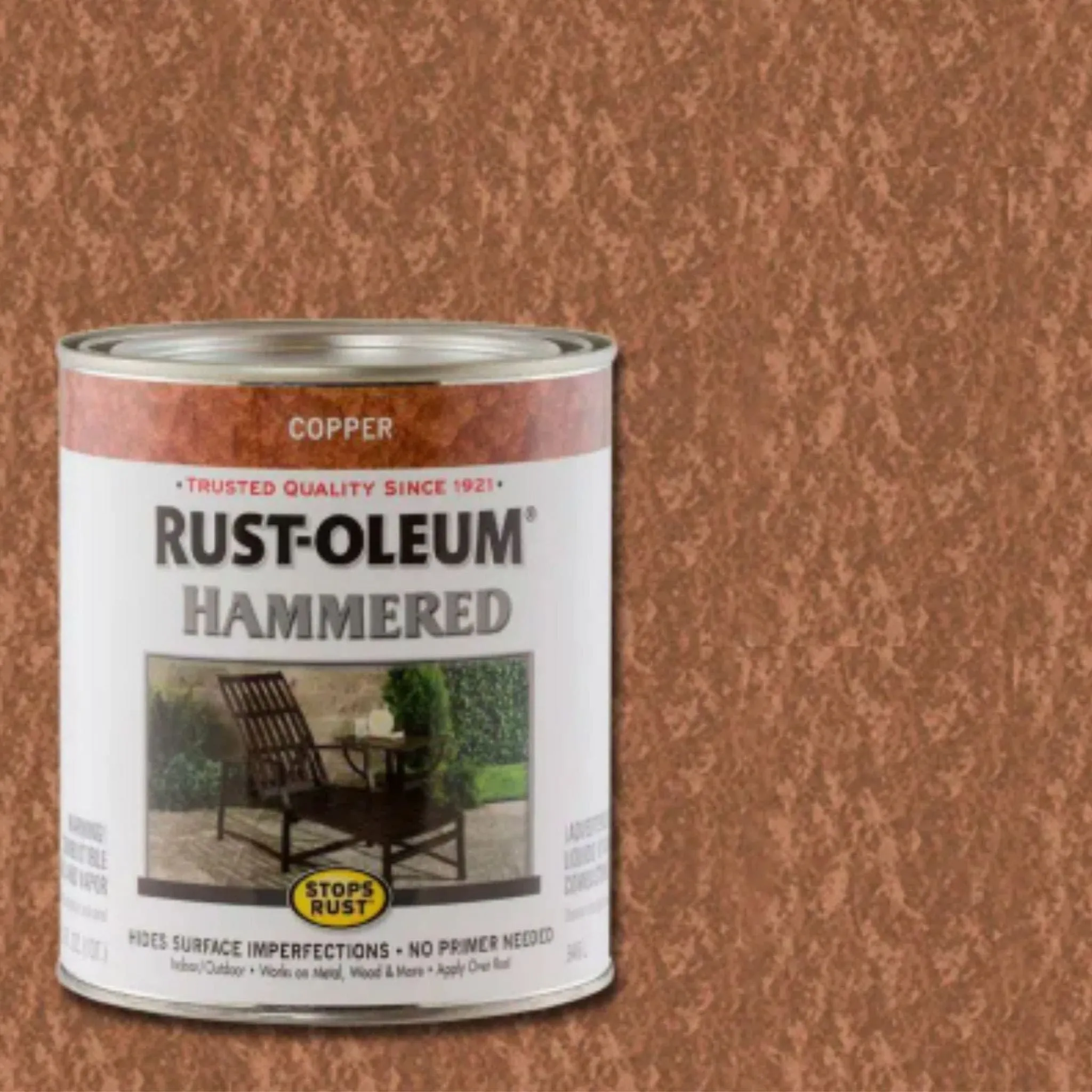 Rustoleum Stops Rust Hammered Paint - 946ml (2 TINS) - Copper