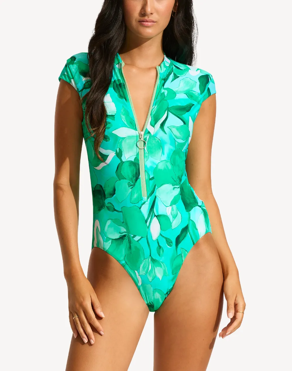 Secret Garden Zip Front One Piece