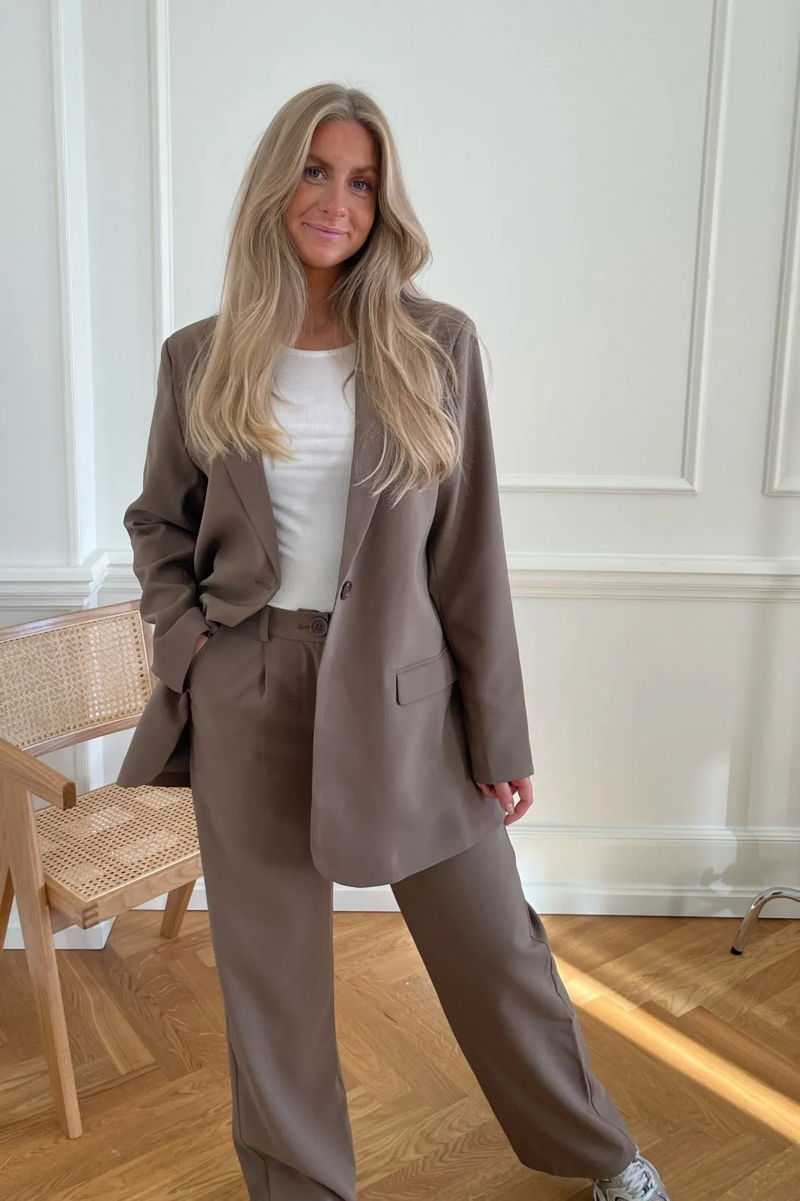 SelmaIC Blazer - Mørk Beige